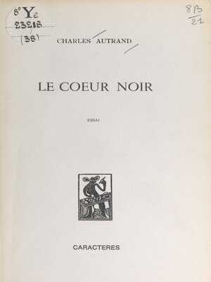 cover image of Le cœur noir